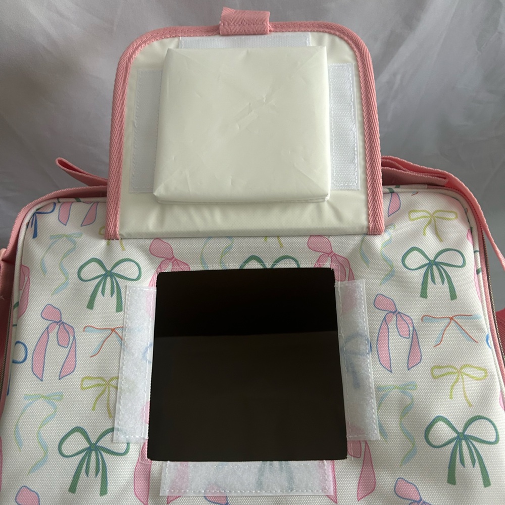 *New* Fit + Fresh Pink and Colorful Bow Design Soft-Sided Cooler - Picture 10 of 16